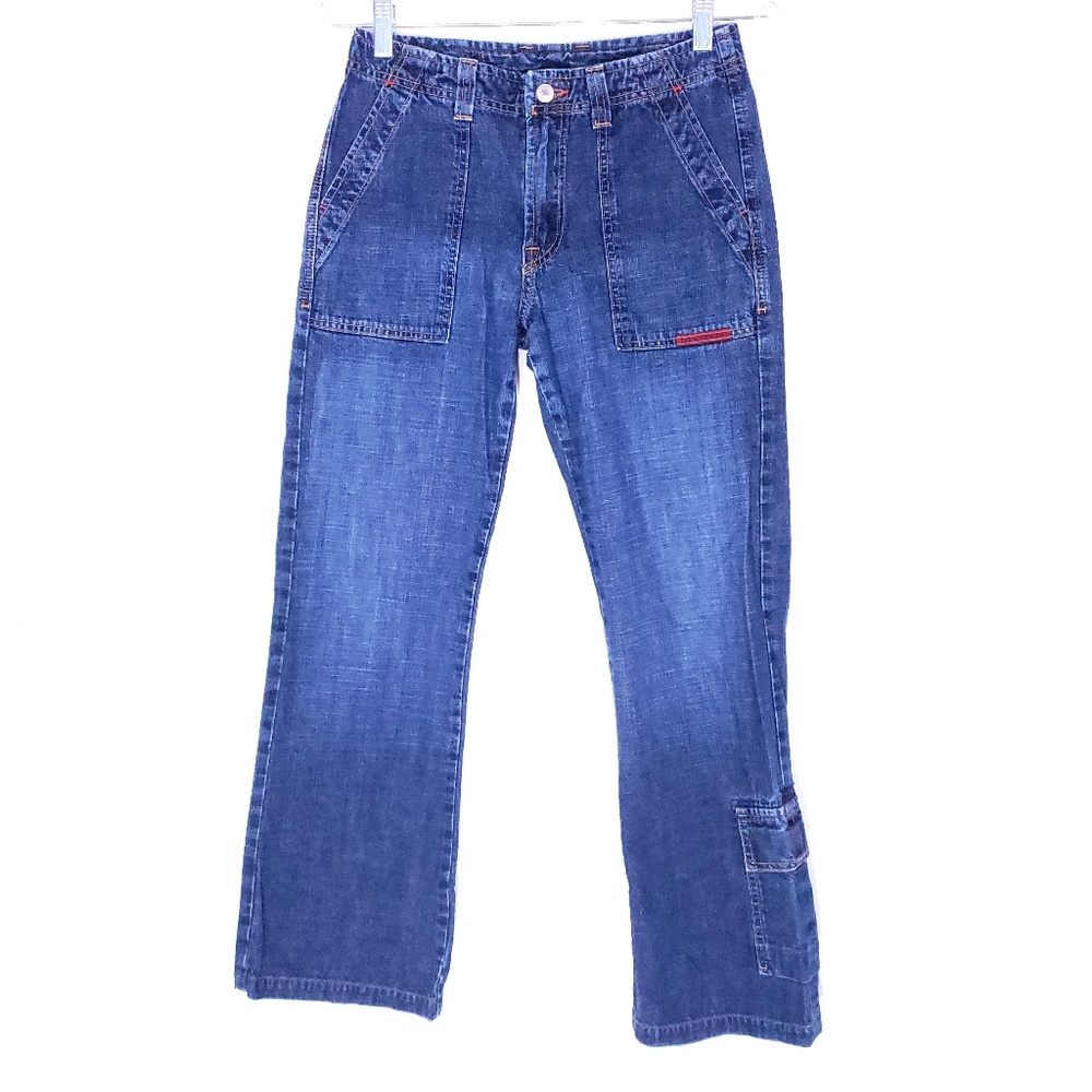 Lucky Brand Women Jean Combat Flared Size 4 (26x29)